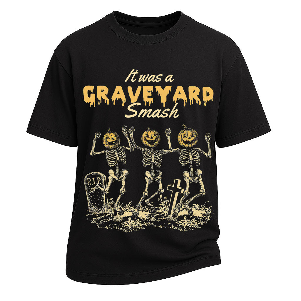 Graveyard Smash Halloween Oversized Tee