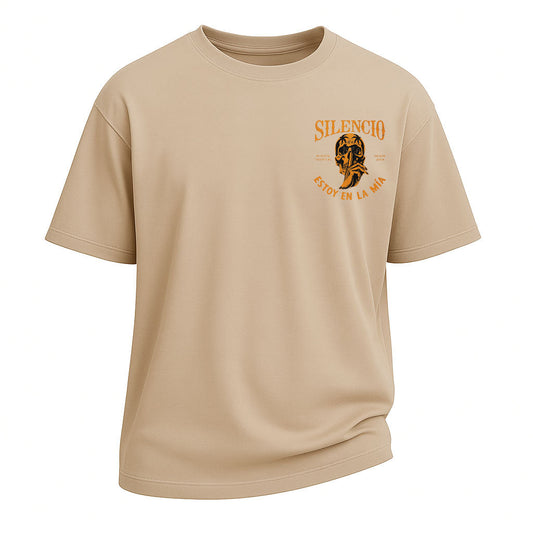 Silencio Skull Graphic Oversized Tee