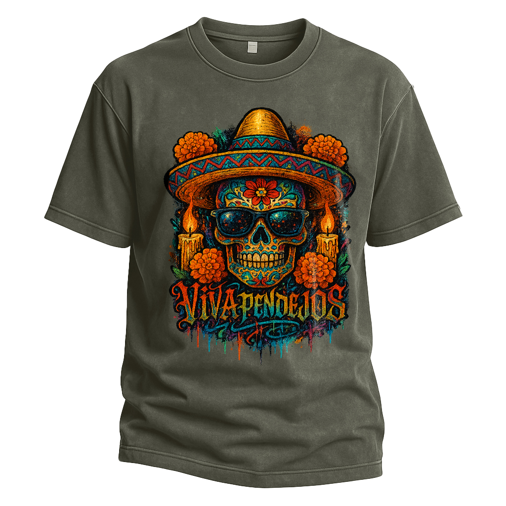 Viva Pendejos Día de los Muertos Tee
