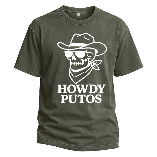 Howdy Putos Bold Linework Tee