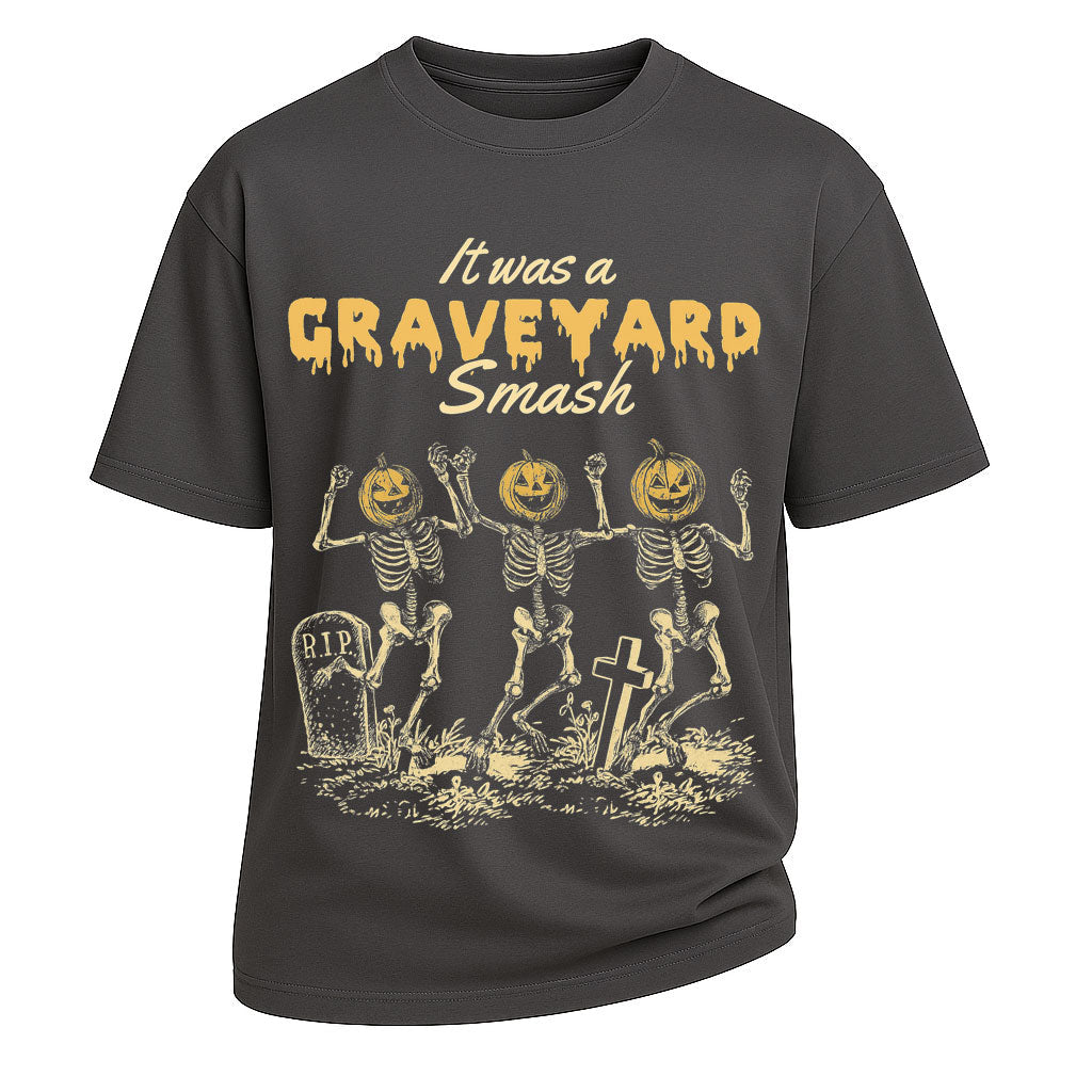 Graveyard Smash Halloween Oversized Tee