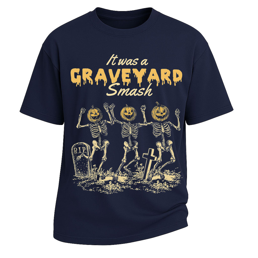 Graveyard Smash Halloween Oversized Tee