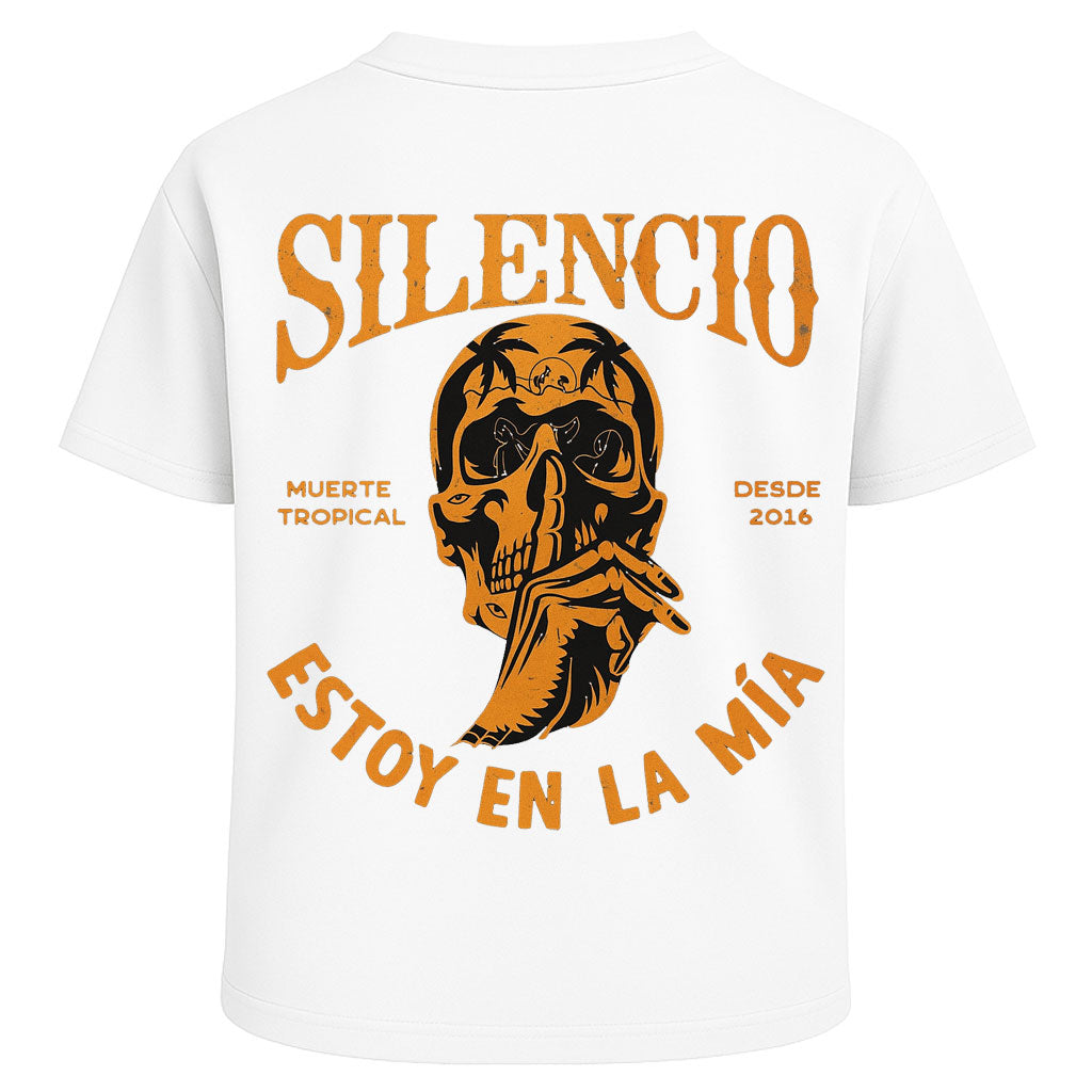 Silencio Skull Graphic Oversized Tee