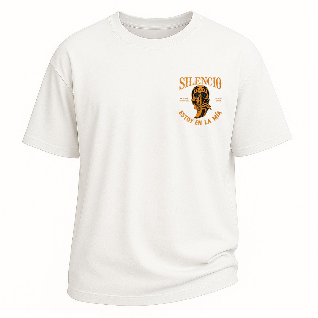 Silencio Skull Graphic Oversized Tee