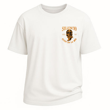 Silencio Skull Graphic Oversized Tee