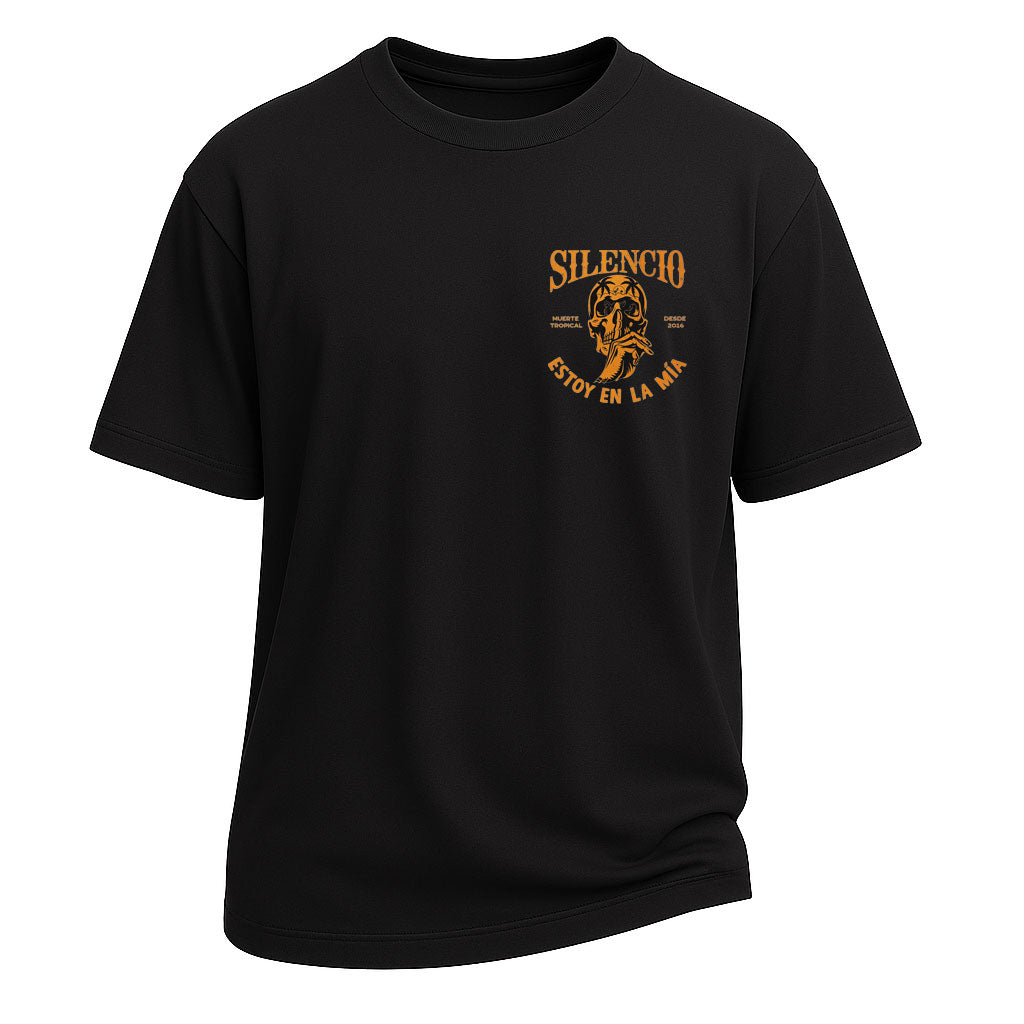 Silencio Skull Graphic Oversized Tee