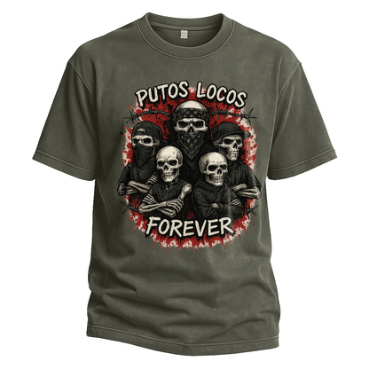 Putos Locos Forever Skeleton Gang Tee