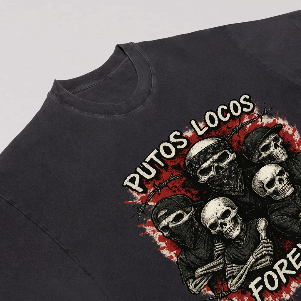 Putos Locos Forever Skeleton Gang Tee