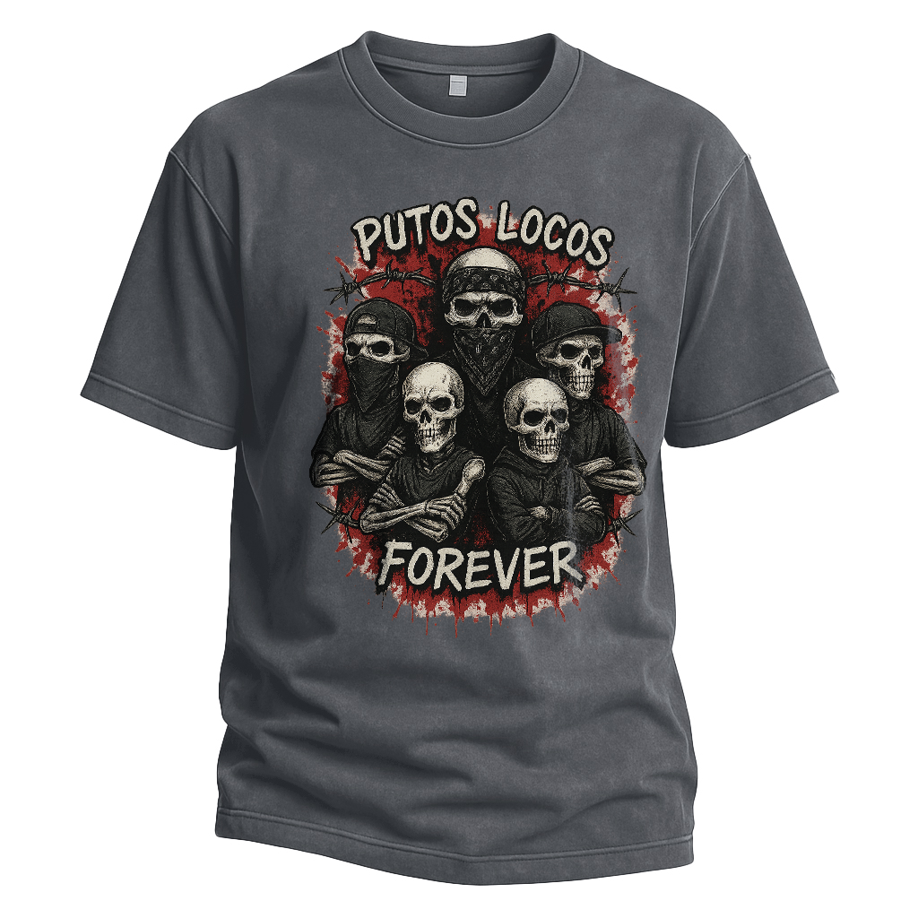 Putos Locos Forever Skeleton Gang Tee