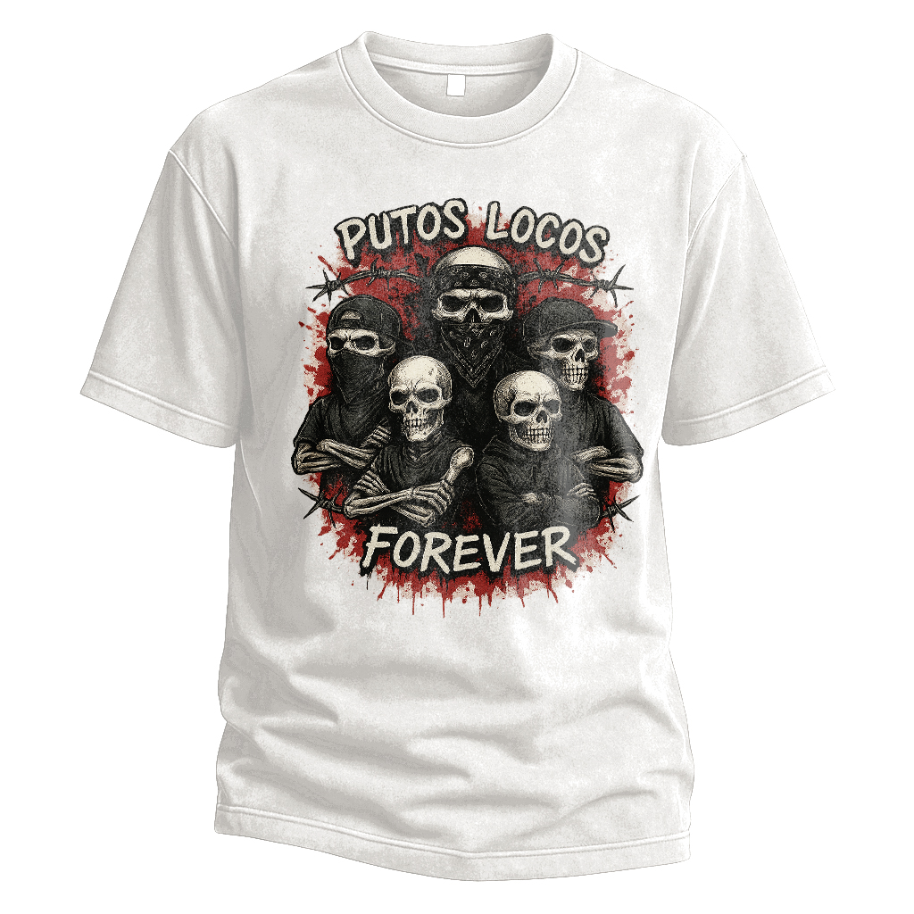 Putos Locos Forever Skeleton Gang Tee