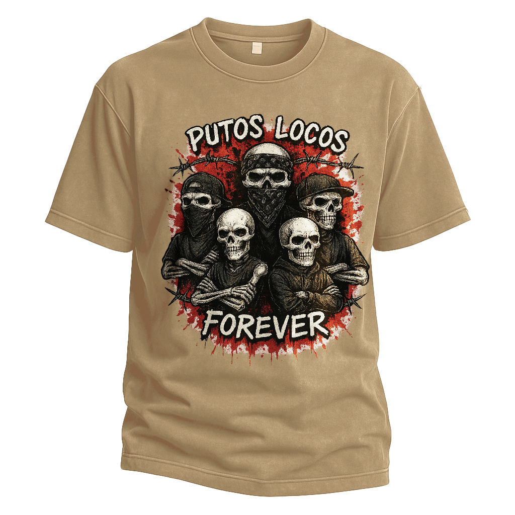 Putos Locos Forever Skeleton Gang Tee