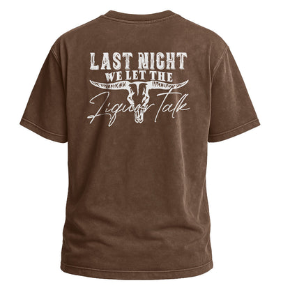 Last Night Figure Talk Tee