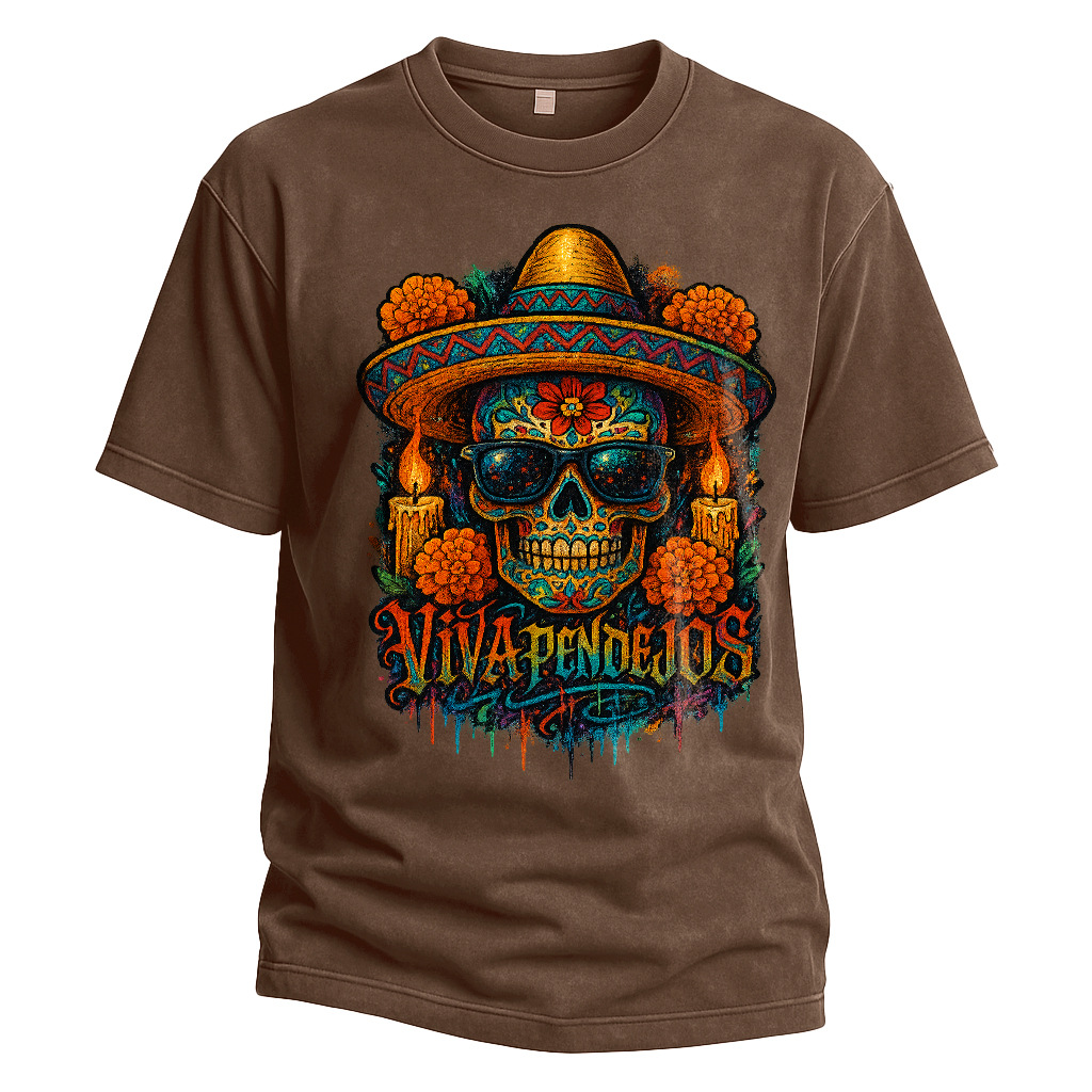 Viva Pendejos Día de los Muertos Tee