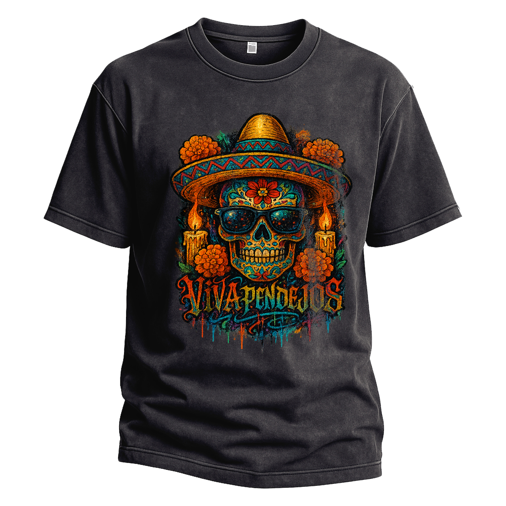 Viva Pendejos Día de los Muertos Tee