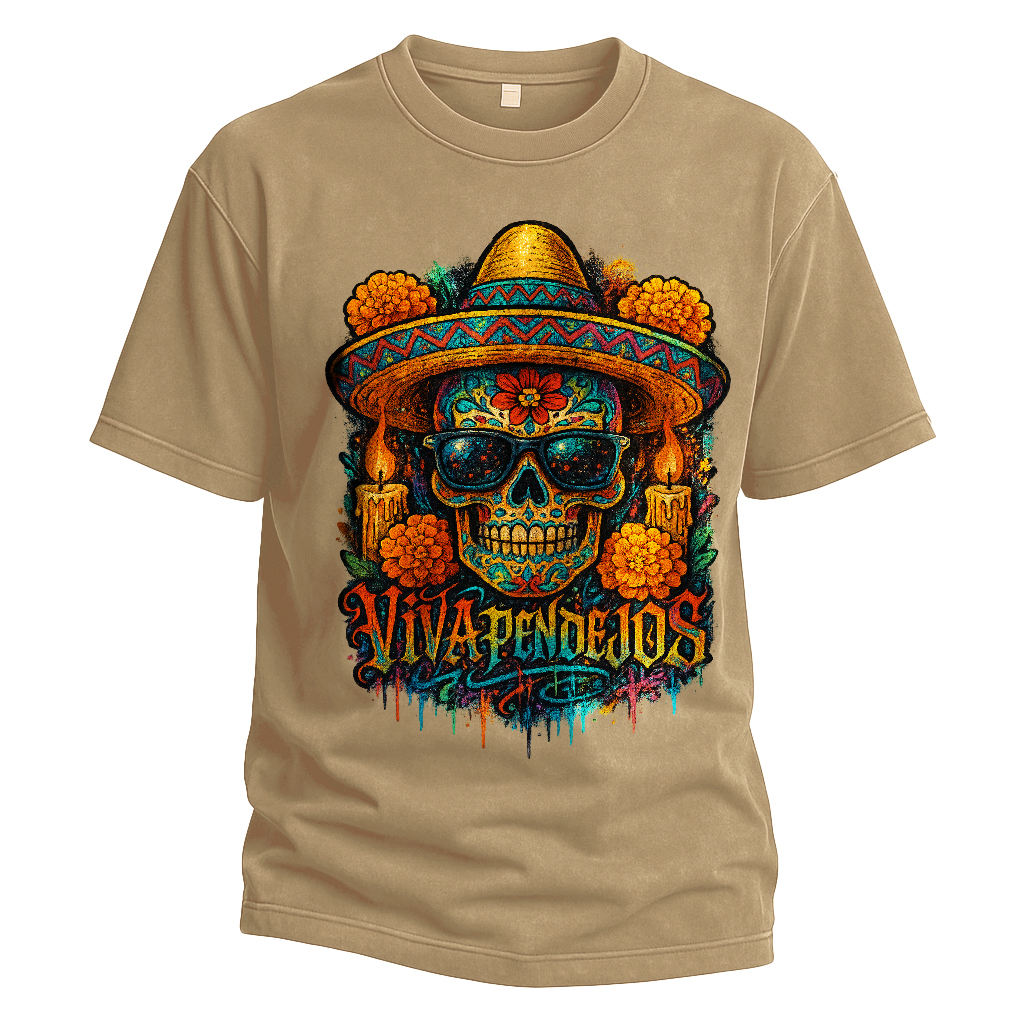 Viva Pendejos Día de los Muertos Tee