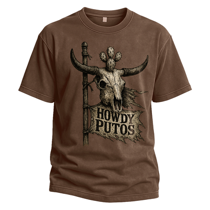 Howdy Putos Desert Flag Tee