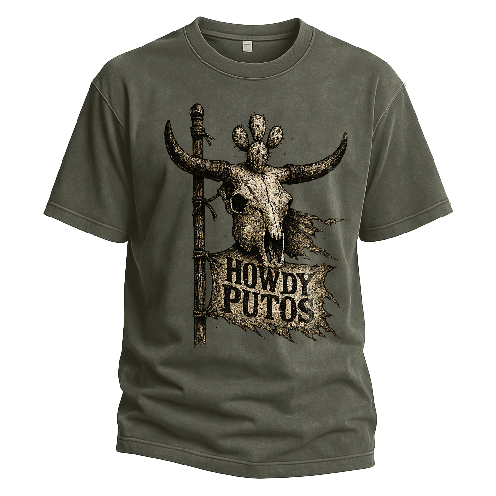 Howdy Putos Desert Flag Tee