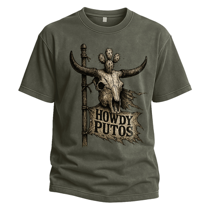 Howdy Putos Desert Flag Tee