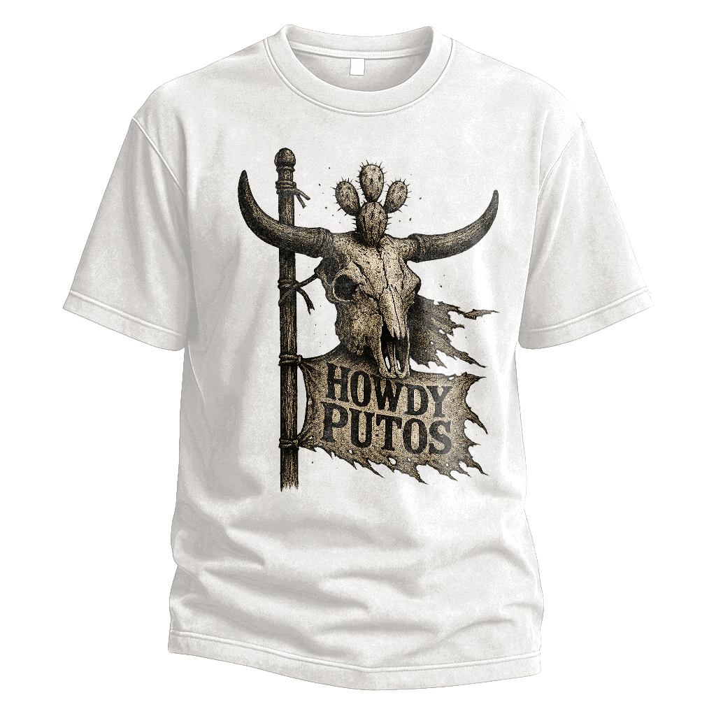 Howdy Putos Desert Flag Tee