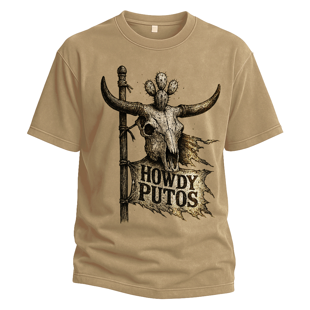 Howdy Putos Desert Flag Tee