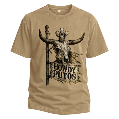 Howdy Putos Desert Flag Tee