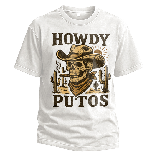Howdy Cowboy Skull Tee