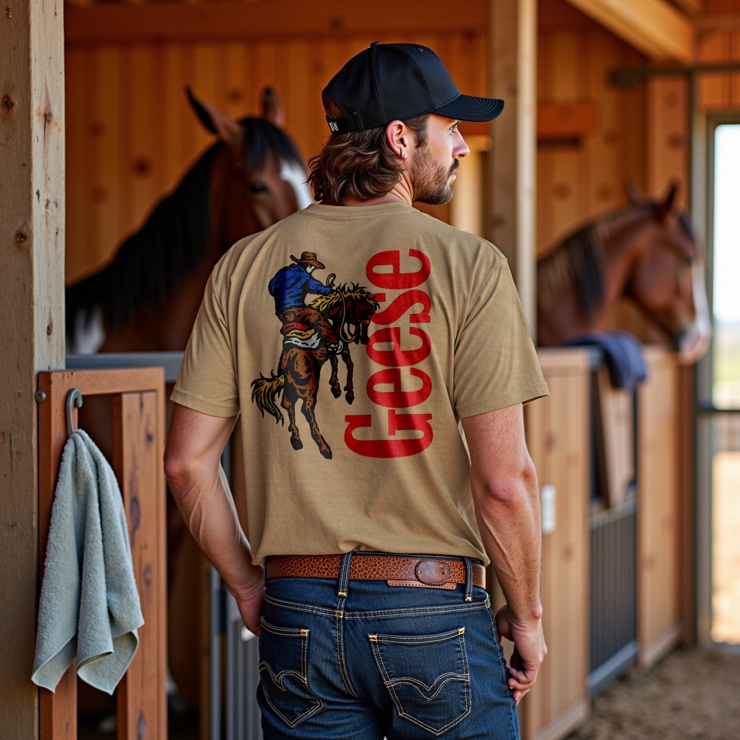 Grease Rodeo Rider Tee