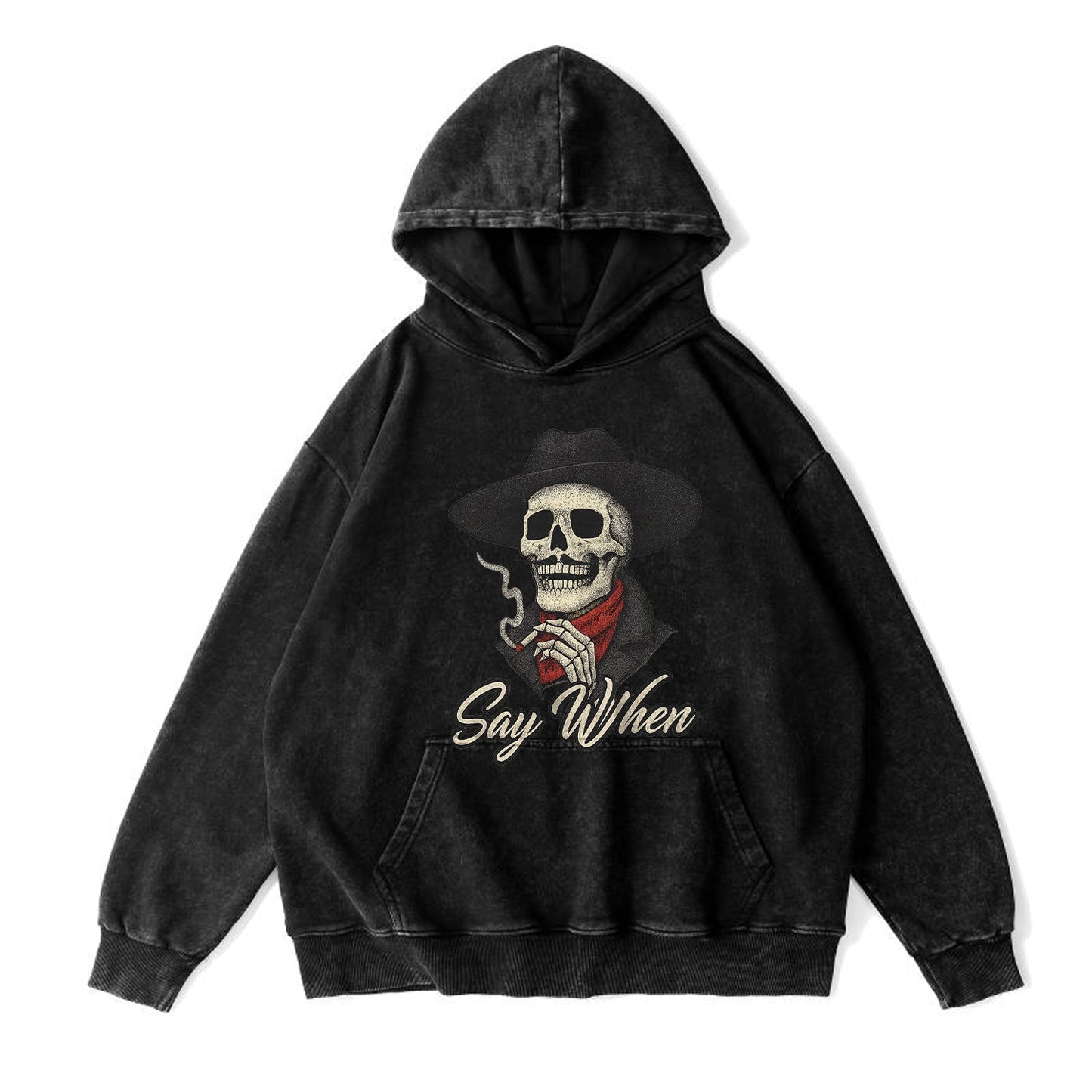 Say When Cowboy Skeleton Hoodie