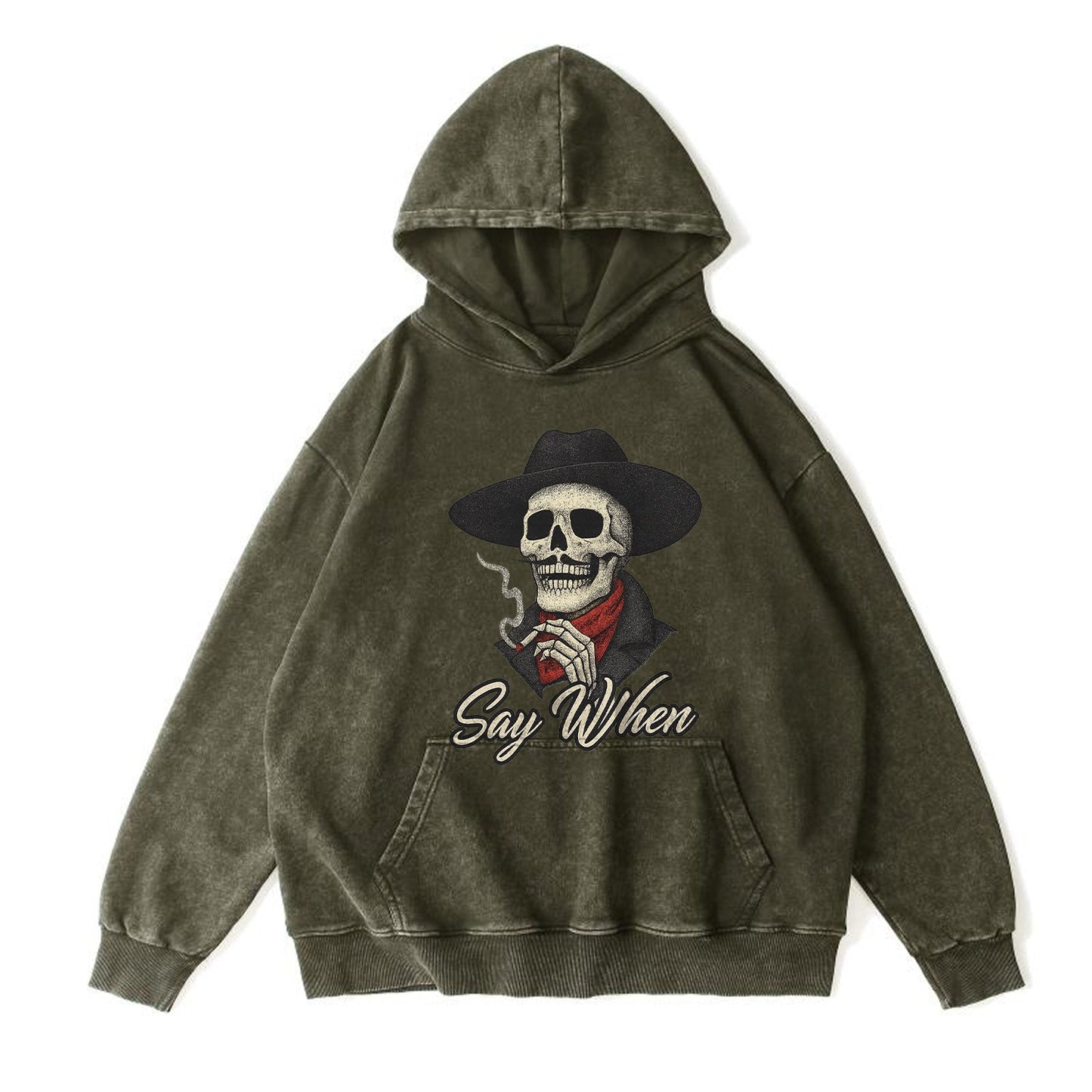 Say When Cowboy Skeleton Hoodie
