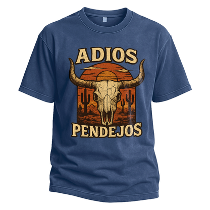 Adios Pendejos Sunset Skull Tee
