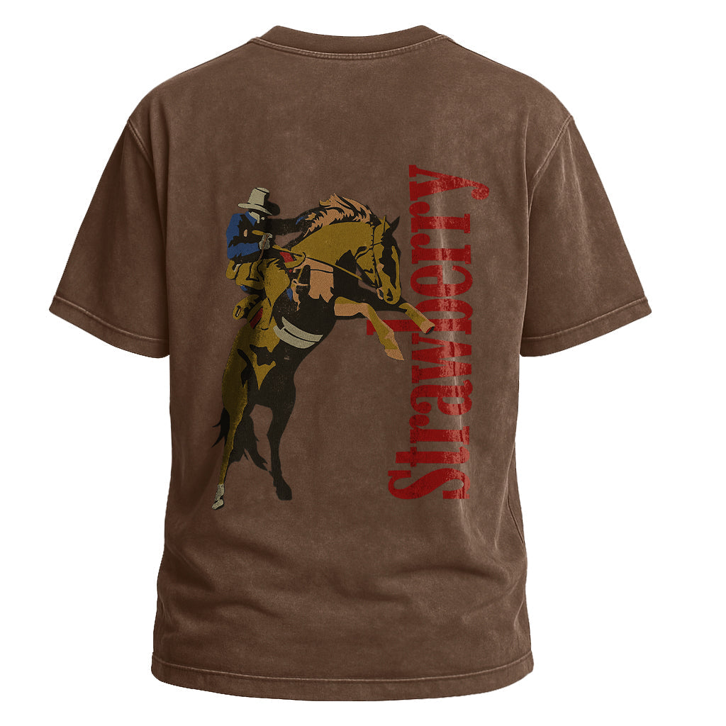 Strawberry Bucking Bronco Tee