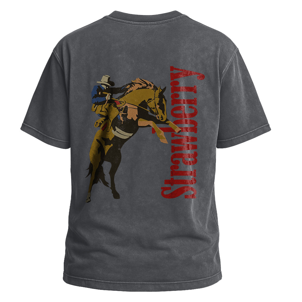 Strawberry Bucking Bronco Tee