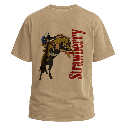 Strawberry Bucking Bronco Tee