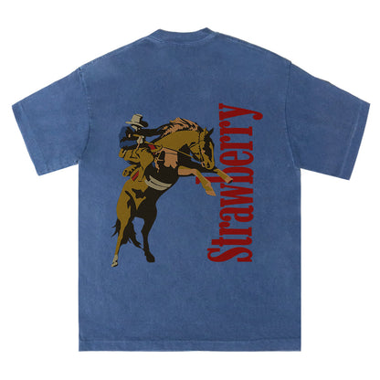 Strawberry Bucking Bronco Tee