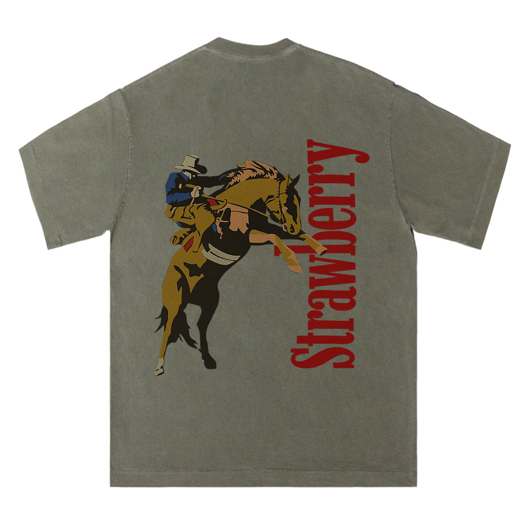 Strawberry Bucking Bronco Tee