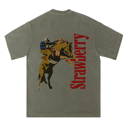 Strawberry Bucking Bronco Tee