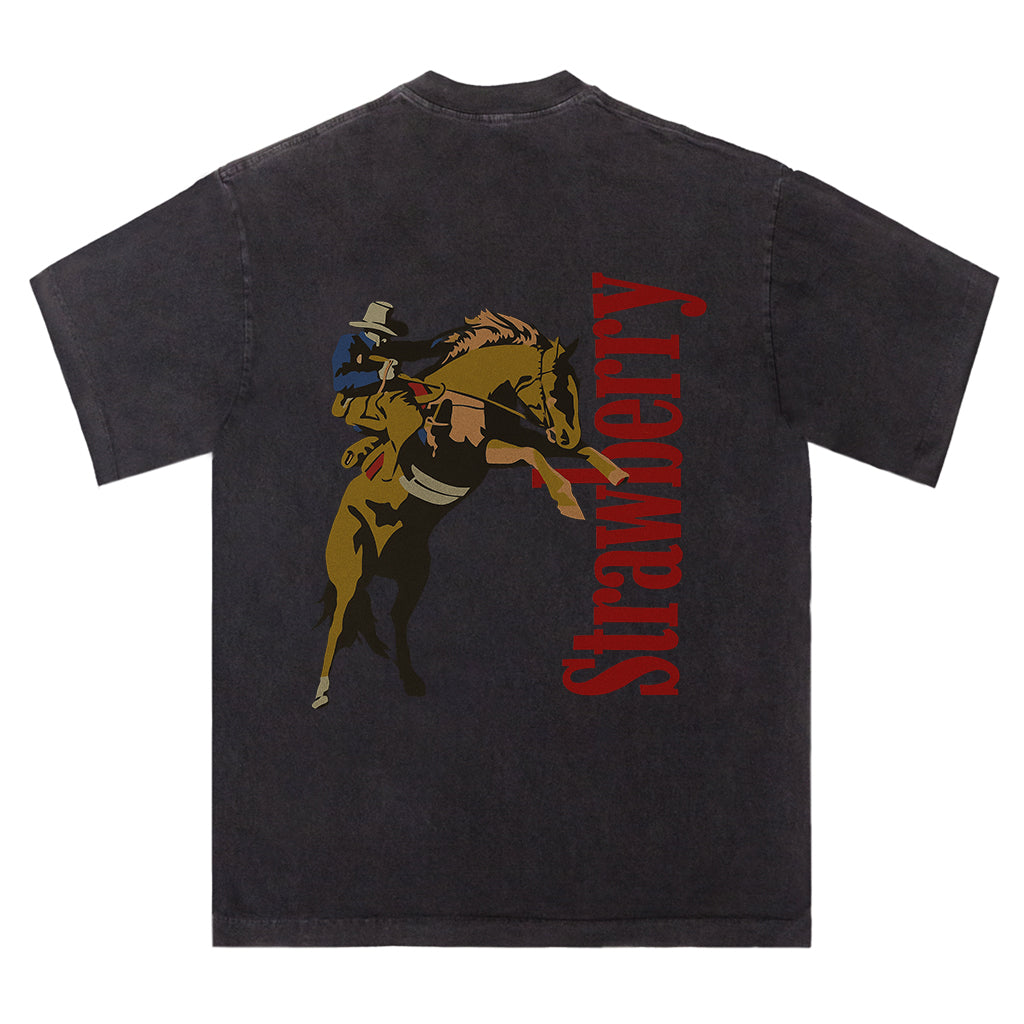 Strawberry Bucking Bronco Tee