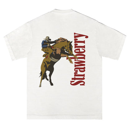 Strawberry Bucking Bronco Tee