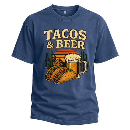 Tacos & Beer Sunset Tee