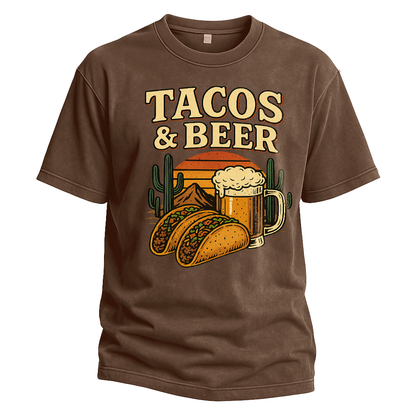 Tacos & Beer Sunset Tee