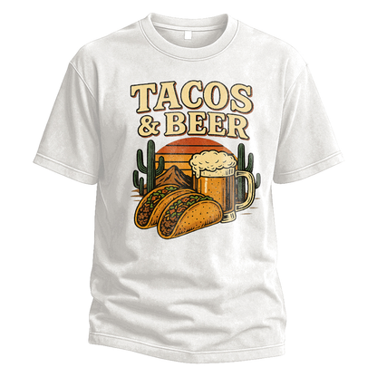 Tacos & Beer Sunset Tee