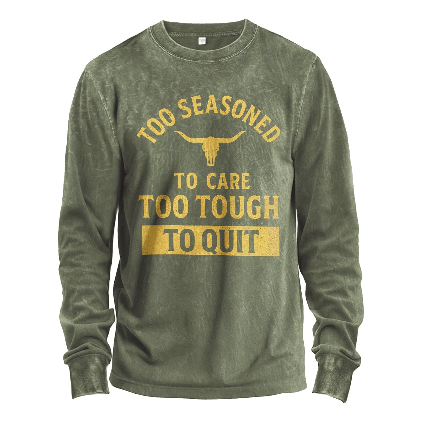 Too Seasoned to Care Long Sleeve Tee