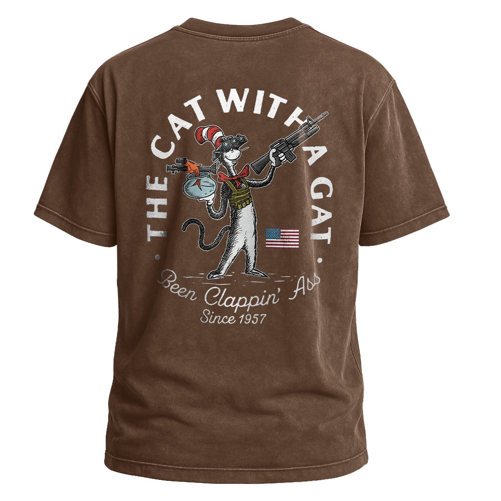 The Cat With a Gat Tee