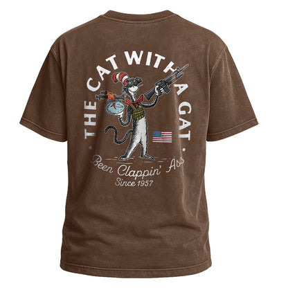 The Cat With a Gat Tee