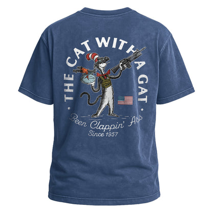 The Cat With a Gat Tee