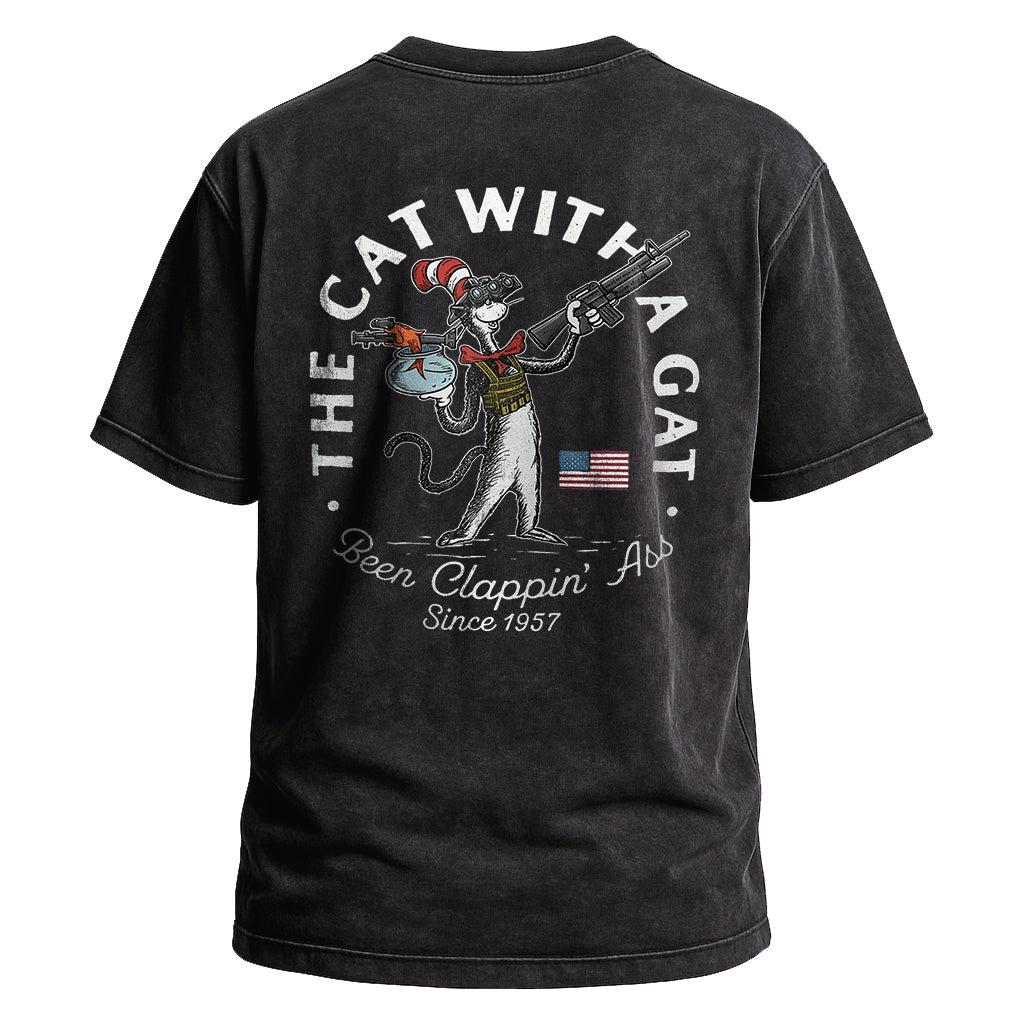 The Cat With a Gat Tee