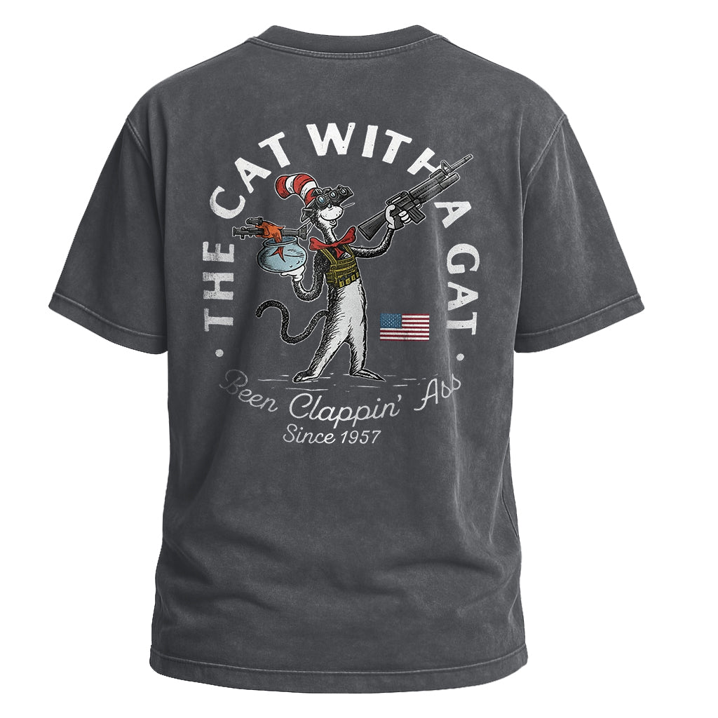 The Cat With a Gat Tee