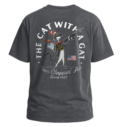 The Cat With a Gat Tee