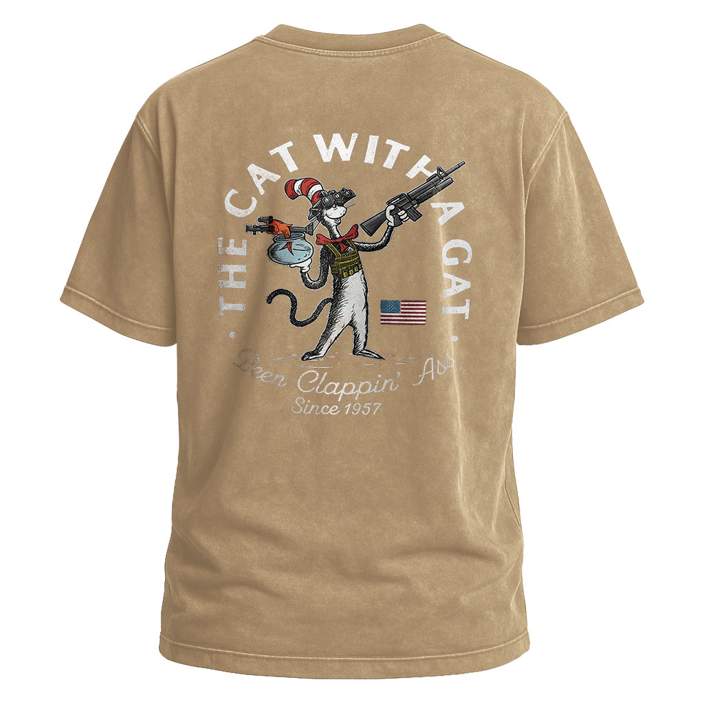 The Cat With a Gat Tee