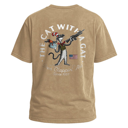 The Cat With a Gat Tee